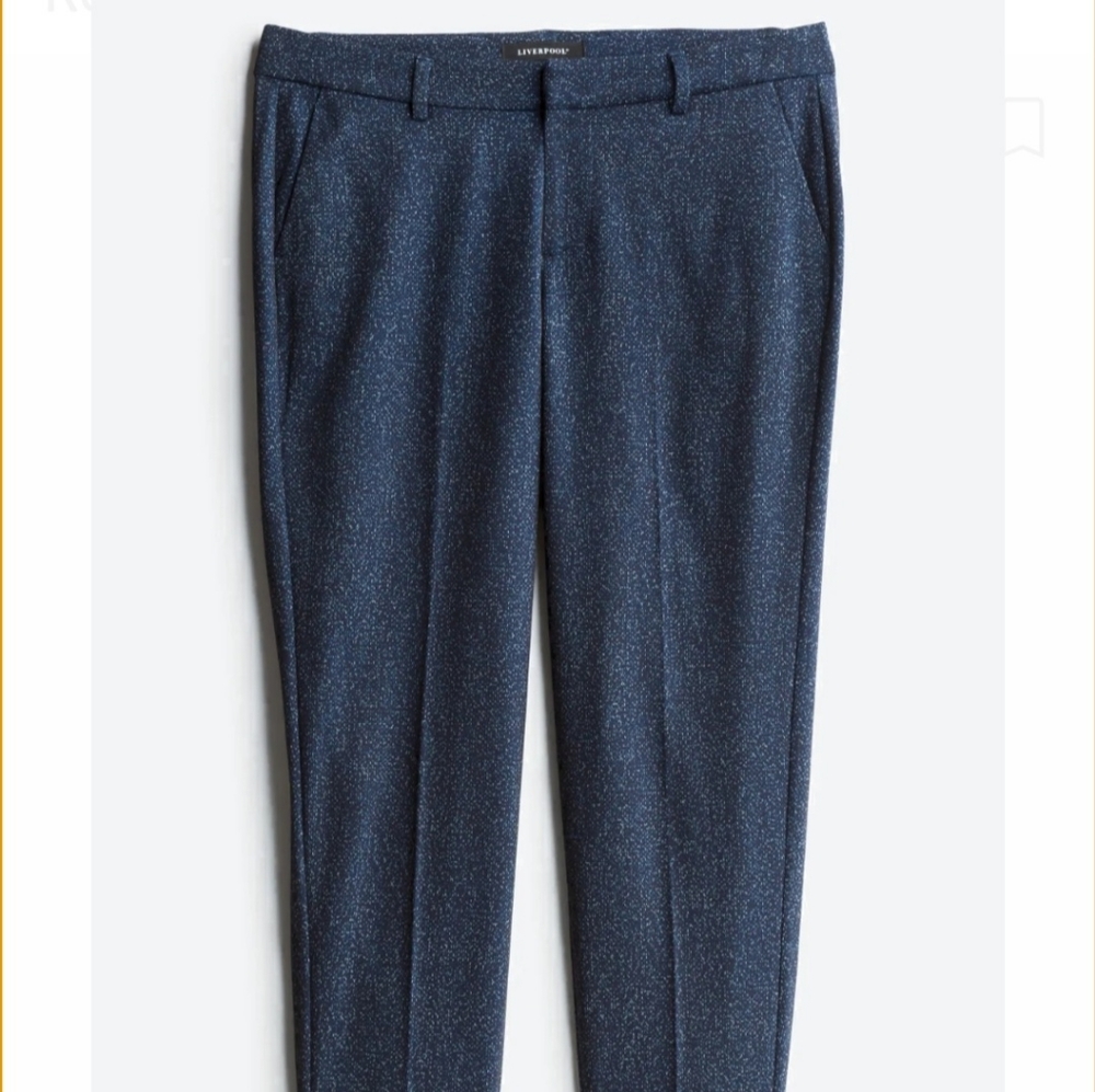 Liverpool Sparkle Navy Slim Trousers